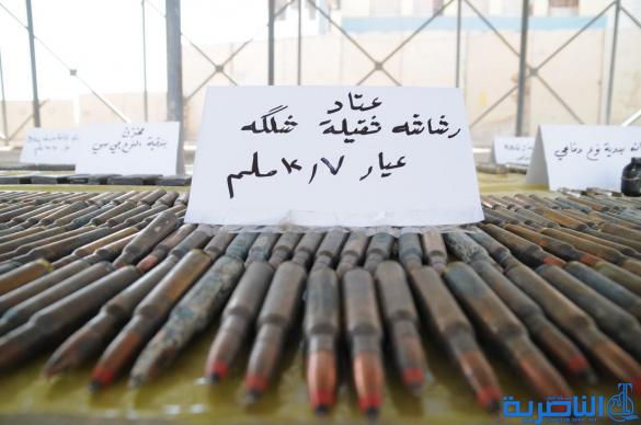شرطة ذي قار تضبط اسلحة ثقيلة ومتوسطة في ناحيتي الفهود والدواية
