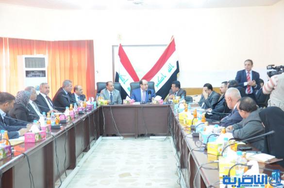 تقرير مصور عن اجتماع المالكي مع اعضاء مجلس ذي قار