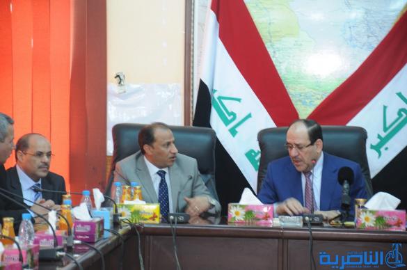 تقرير مصور عن اجتماع المالكي مع اعضاء مجلس ذي قار
