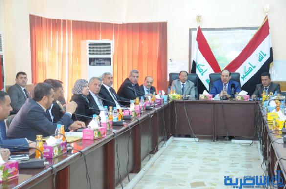 تقرير مصور عن اجتماع المالكي مع اعضاء مجلس ذي قار