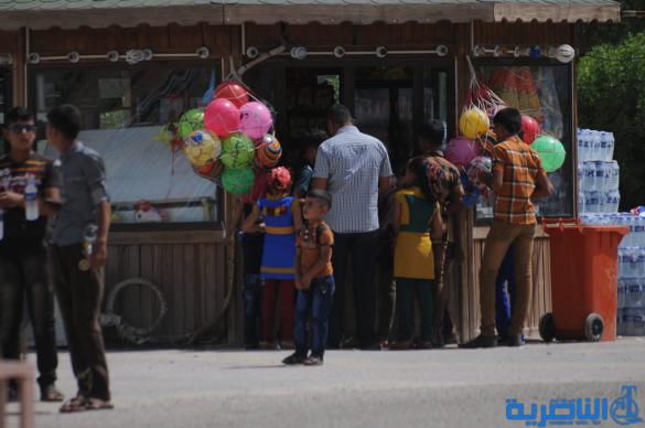 بالصور:احتفال ابناء الناصرية بعيد الفطر المبارك