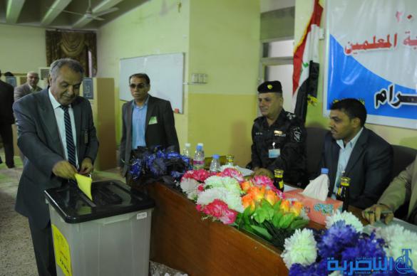 اعادة انتخاب حسن السعيدي نقيبا للمعلمين في ذي قار - تقرير مصور - 
