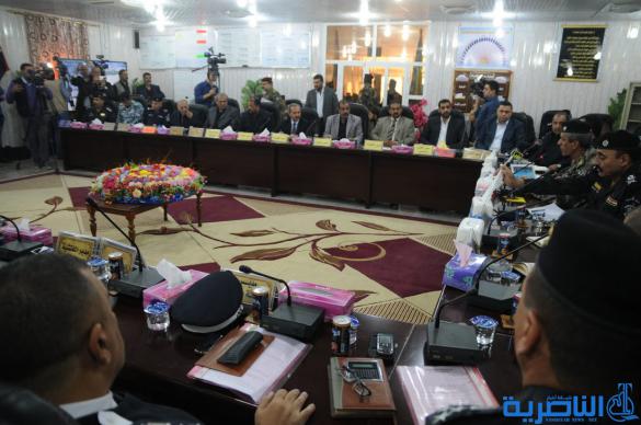 شرطة ذي قار تعقد مؤتمرا امنيا لمناقشة الاستعدادات الامنية والخدمية للزيارة الاربعينية – تقرير مصور –