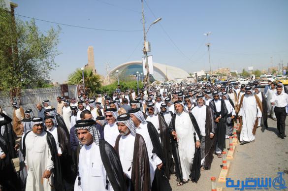 تظاهرة في الناصرية دعما لولاية ثالثة للمالكي - تقرير مصور -