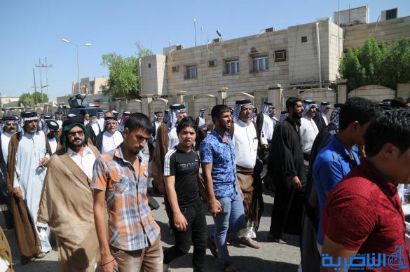 تظاهرة في الناصرية دعما لولاية ثالثة للمالكي - تقرير مصور -