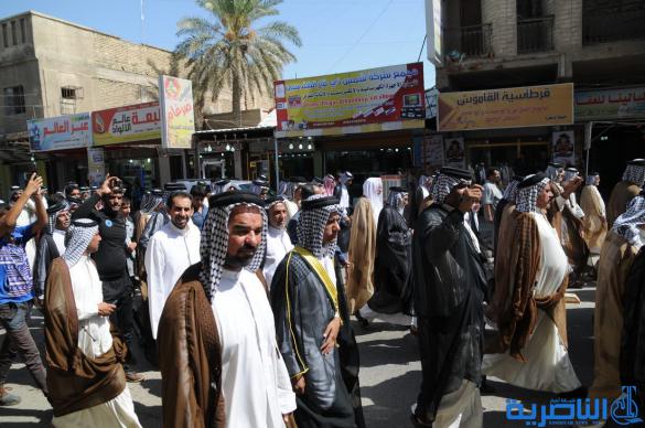 تظاهرة في الناصرية دعما لولاية ثالثة للمالكي - تقرير مصور -