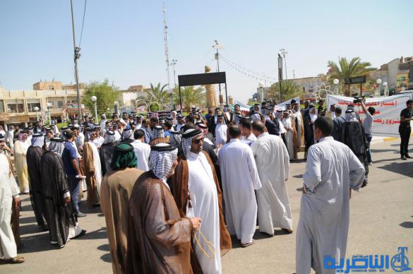 تظاهرة في الناصرية دعما لولاية ثالثة للمالكي - تقرير مصور -