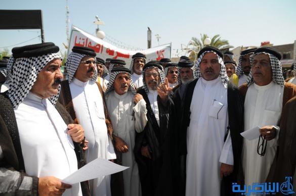تظاهرة في الناصرية دعما لولاية ثالثة للمالكي - تقرير مصور -