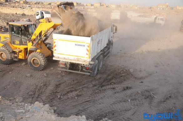 بالصور : الناصرية لن تبقى بانتظار موازنة بغداد ، وتباشر تاهيل شوارعها بجهد ذاتي