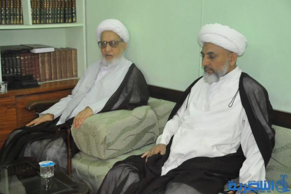 اية الله الشيخ محمد باقر الناصري يستقبل المهنئين بمناسبة عيد الاضحى 