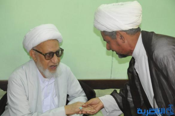 اية الله الشيخ محمد باقر الناصري يستقبل المهنئين بمناسبة عيد الاضحى 