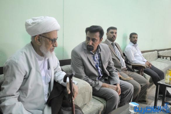 اية الله الشيخ محمد باقر الناصري يستقبل المهنئين بمناسبة عيد الاضحى 