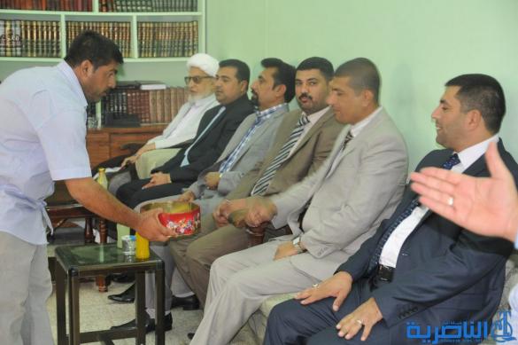 اية الله الشيخ محمد باقر الناصري يستقبل المهنئين بمناسبة عيد الاضحى 