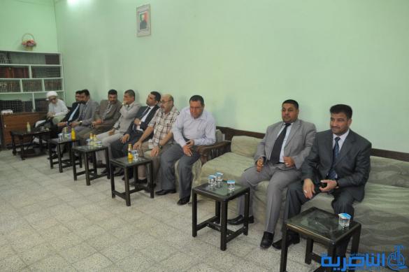 اية الله الشيخ محمد باقر الناصري يستقبل المهنئين بمناسبة عيد الاضحى 
