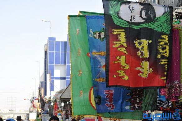  بالصور : الناصرية تتشح بالسواد في عزاء سيد الشهداء