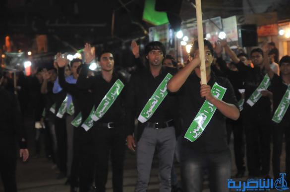 رسالة عاشوراء .. ابناء مدينة الناصرية يحيون ليلة السابع من شهر محرم - تقرير مصور -
