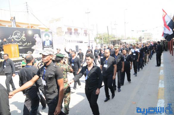 الصدريون في ذي قار ينظمون تشييعا رمزيا في ذكرى استشهاد السيد الصدر – تقرير مصور –