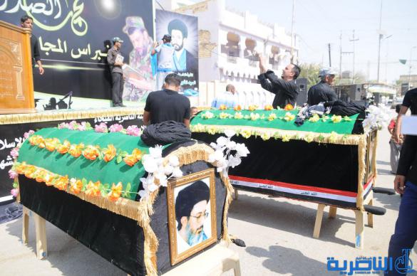الصدريون في ذي قار ينظمون تشييعا رمزيا في ذكرى استشهاد السيد الصدر – تقرير مصور –