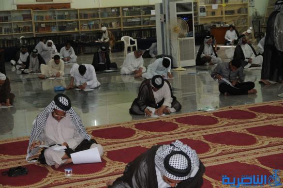 بدء الامتحانات النهائية لطلبة الحوزة الدينية في الناصرية – تقرير مصور-