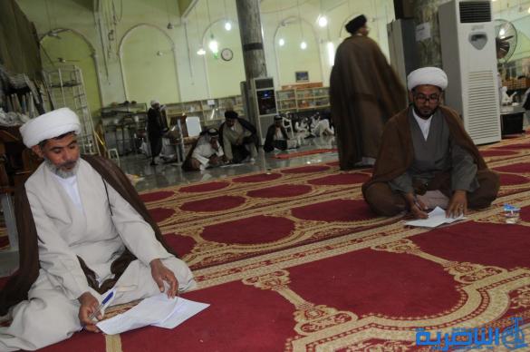 بدء الامتحانات النهائية لطلبة الحوزة الدينية في الناصرية – تقرير مصور-