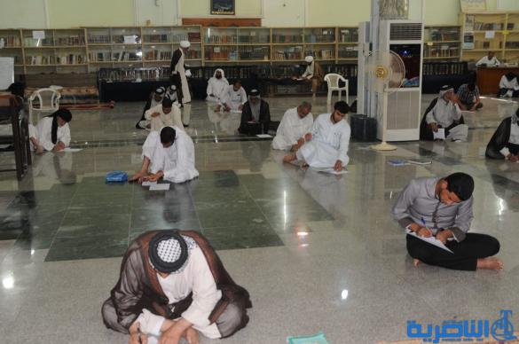 بدء الامتحانات النهائية لطلبة الحوزة الدينية في الناصرية – تقرير مصور-
