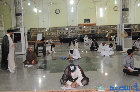 بدء الامتحانات النهائية لطلبة الحوزة الدينية في الناصرية – تقرير مصور-