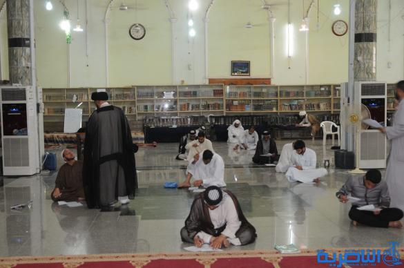 بدء الامتحانات النهائية لطلبة الحوزة الدينية في الناصرية – تقرير مصور-