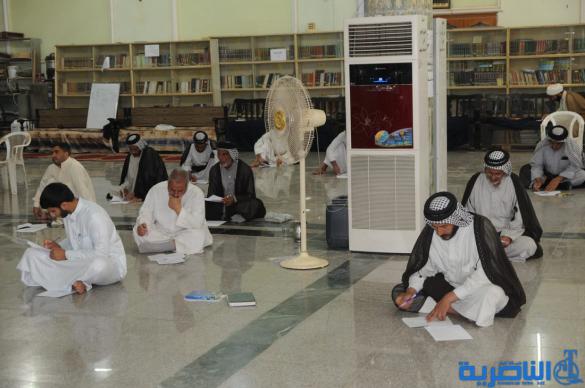 بدء الامتحانات النهائية لطلبة الحوزة الدينية في الناصرية – تقرير مصور-