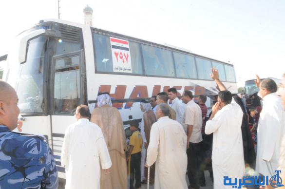 الناصرية تودع اول قوافل الحجيج الى الديار المقدسة ، وسط حضور شعبي ورسمي كبير - تقرير مصور -