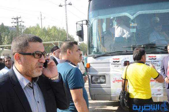 الناصرية تودع اول قوافل الحجيج الى الديار المقدسة ، وسط حضور شعبي ورسمي كبير - تقرير مصور -