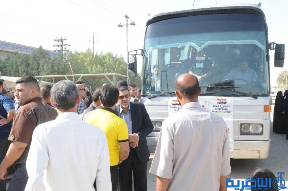 الناصرية تودع اول قوافل الحجيج الى الديار المقدسة ، وسط حضور شعبي ورسمي كبير - تقرير مصور -