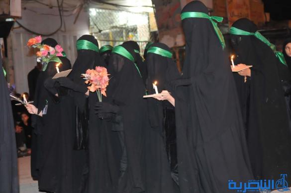 رسالة عاشوراء : ابناء مدينة الناصرية يحيون ذكرى ليلة التاسع من المحرم 