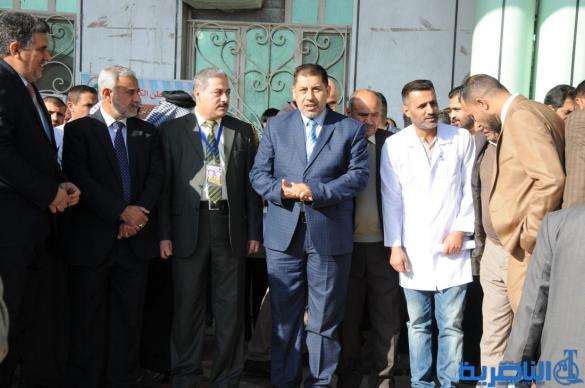 الممرضون في الناصرية ينظمون وقفة احتجاجية ضد اعتداءات المراجعين - تقرير مصور -