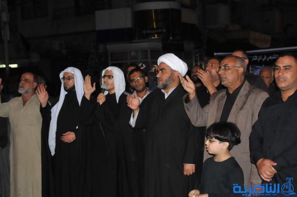 رسالة عاشوراء : ابناء مدينة الناصرية يحيون ذكرى ليلة التاسع من المحرم 