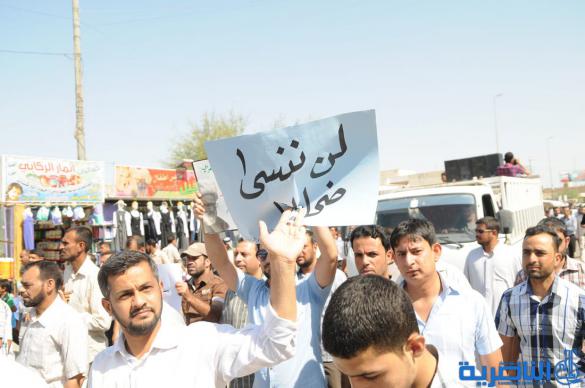 مئات المتظاهرين في الناصرية للمطالبة بمعرفة مصير ضحايا سبايكر -تقرير مصور -