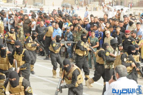 بالصور : الاستعراض المركزي لسرايا السلام في مدينة الناصرية