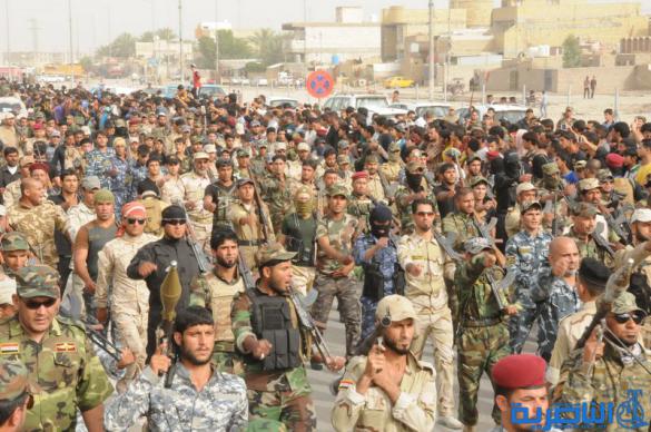 بالصور : الاستعراض المركزي لسرايا السلام في مدينة الناصرية