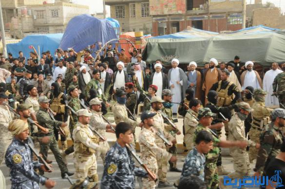 بالصور : الاستعراض المركزي لسرايا السلام في مدينة الناصرية