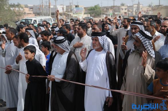 بالصور:الناصرية تتشح بالسواد في ذكرى استشهاد راهب ال محمد ( عليه السلام )