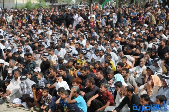 بالصور:الناصرية تتشح بالسواد في ذكرى استشهاد راهب ال محمد ( عليه السلام )