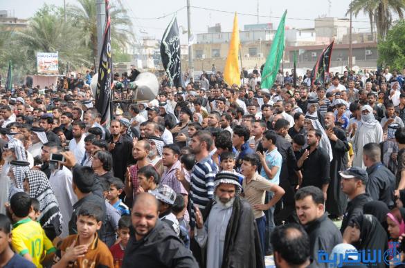 بالصور:الناصرية تتشح بالسواد في ذكرى استشهاد راهب ال محمد ( عليه السلام )
