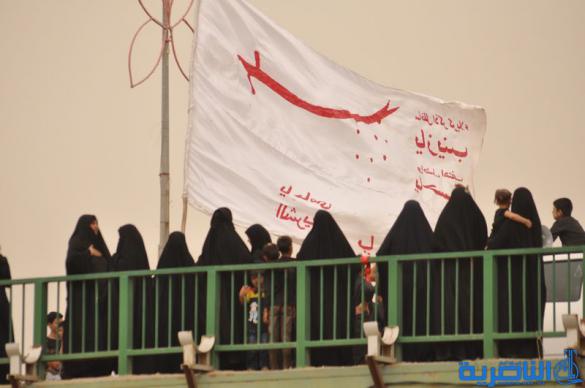 بالصور:مواكب الاعزاء على جسر النصر في الناصرية