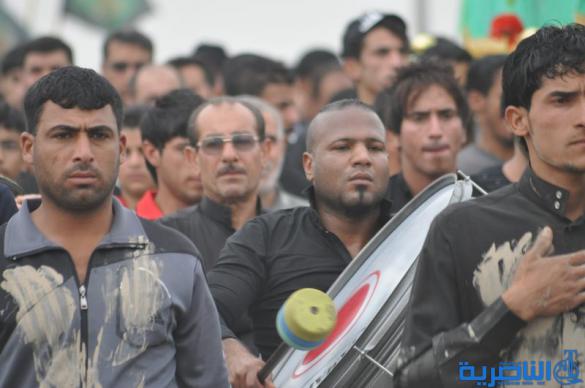 بالصور:مواكب الاعزاء على جسر النصر في الناصرية
