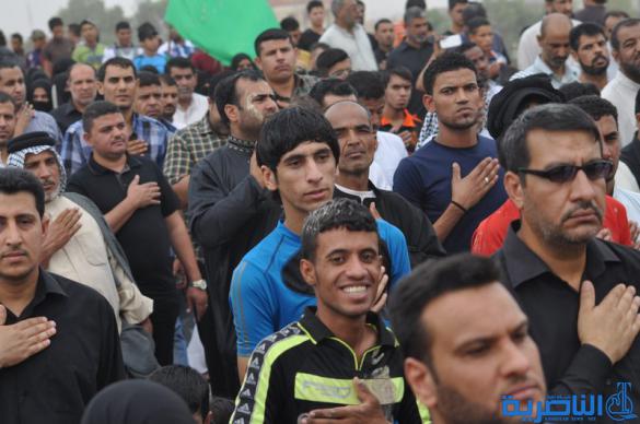 بالصور:مواكب الاعزاء على جسر النصر في الناصرية