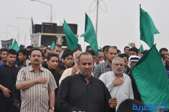 بالصور:مواكب الاعزاء على جسر النصر في الناصرية