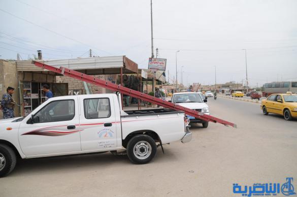 كهرباء ذي قار تنفذ حملة واسعة لرفع التجاوزات عن الشبكة الوطنية - تقرير مصور -