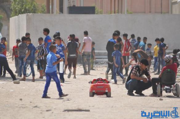 التقرير المصور لاول ايام عيد الفطر في مدينة الالعاب ومتنزه الناصرية 