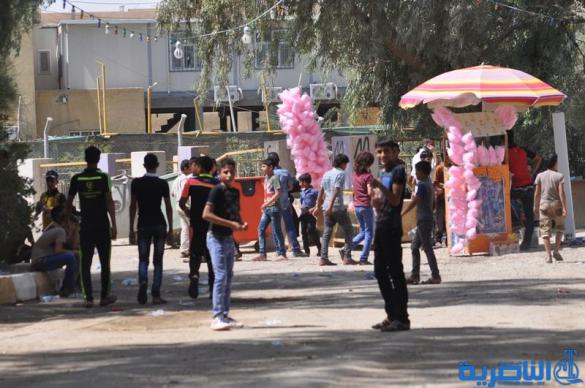 التقرير المصور لاول ايام عيد الفطر في مدينة الالعاب ومتنزه الناصرية 