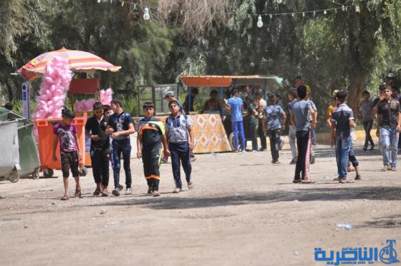 التقرير المصور لاول ايام عيد الفطر في مدينة الالعاب ومتنزه الناصرية 