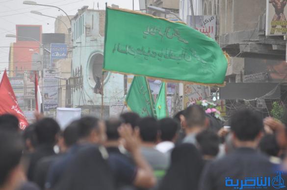 بالصور:عزاء الامام موسى الكاظم ( عليه السلام ) في شارع الحبوبي بالناصرية